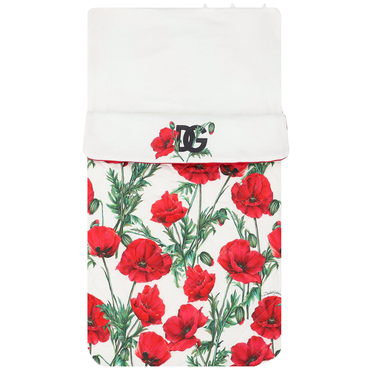 مدس بطبعة باللون الأبيض والأحمر للبنات, 1, hi-res