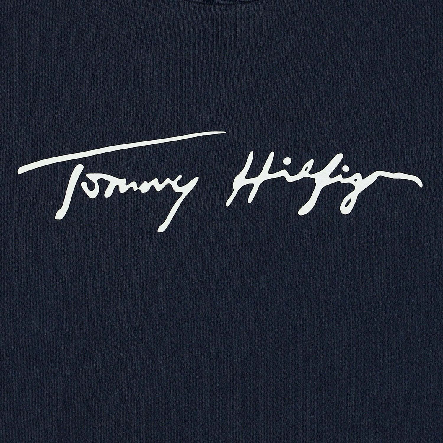 فستان بالشعار باللون الكحلى , 1, hi-res