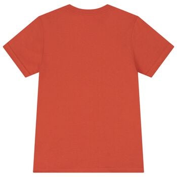 Boys Orange Polo Bear T-Shirt