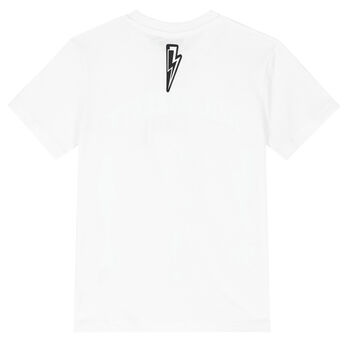 Boys White Logo T-Shirt
