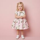 Baby Pink Green Magnolia Dress, 2, hi-res
