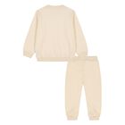 Younger Beige Teddy Bear Logo Tracksuit, 2, hi-res