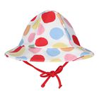 Baby Girls Multi-Coloured Swimsuit & Hat Set, 1, hi-res