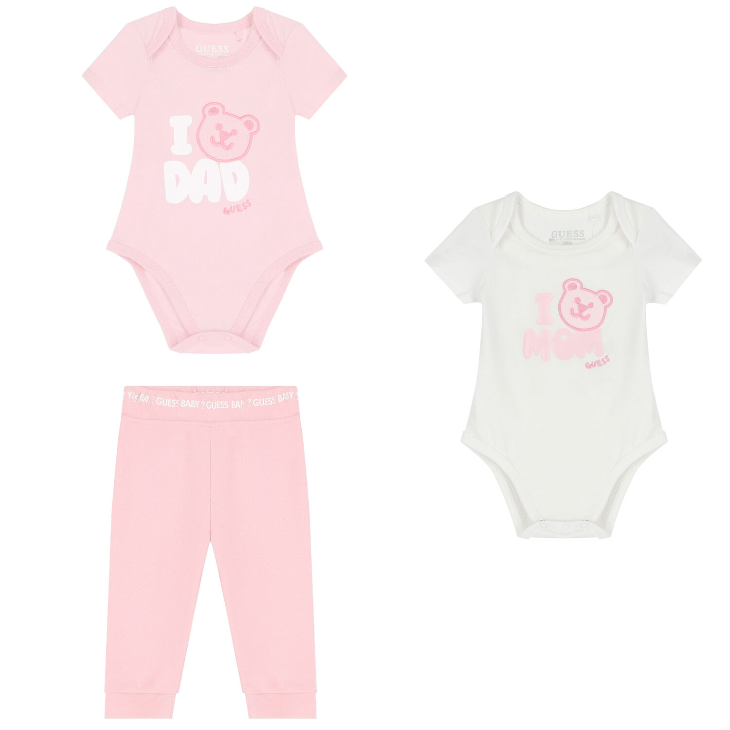Baby Girls Pink & White Logo Gift Set, 2, hi-res image number null
