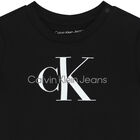 تيشيرت أولاد بالشعار باللون الاسود, 4, hi-res