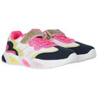 Girls Multi-Coloured Logo Trainers, 1, hi-res