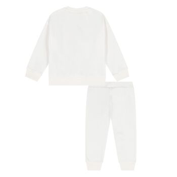 Younger Ivory Teddy Bear Logo Tracksuit