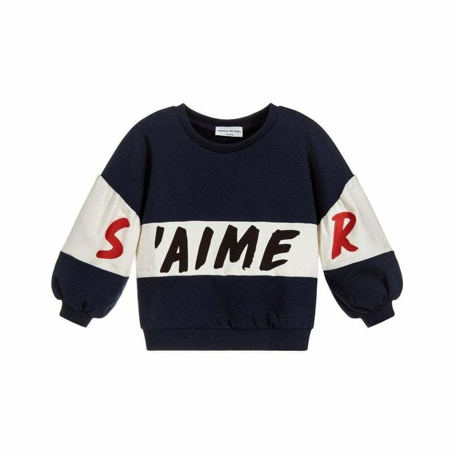 سويت شيرت تشارليز باللون الكحلي للبنات, 1, hi-res