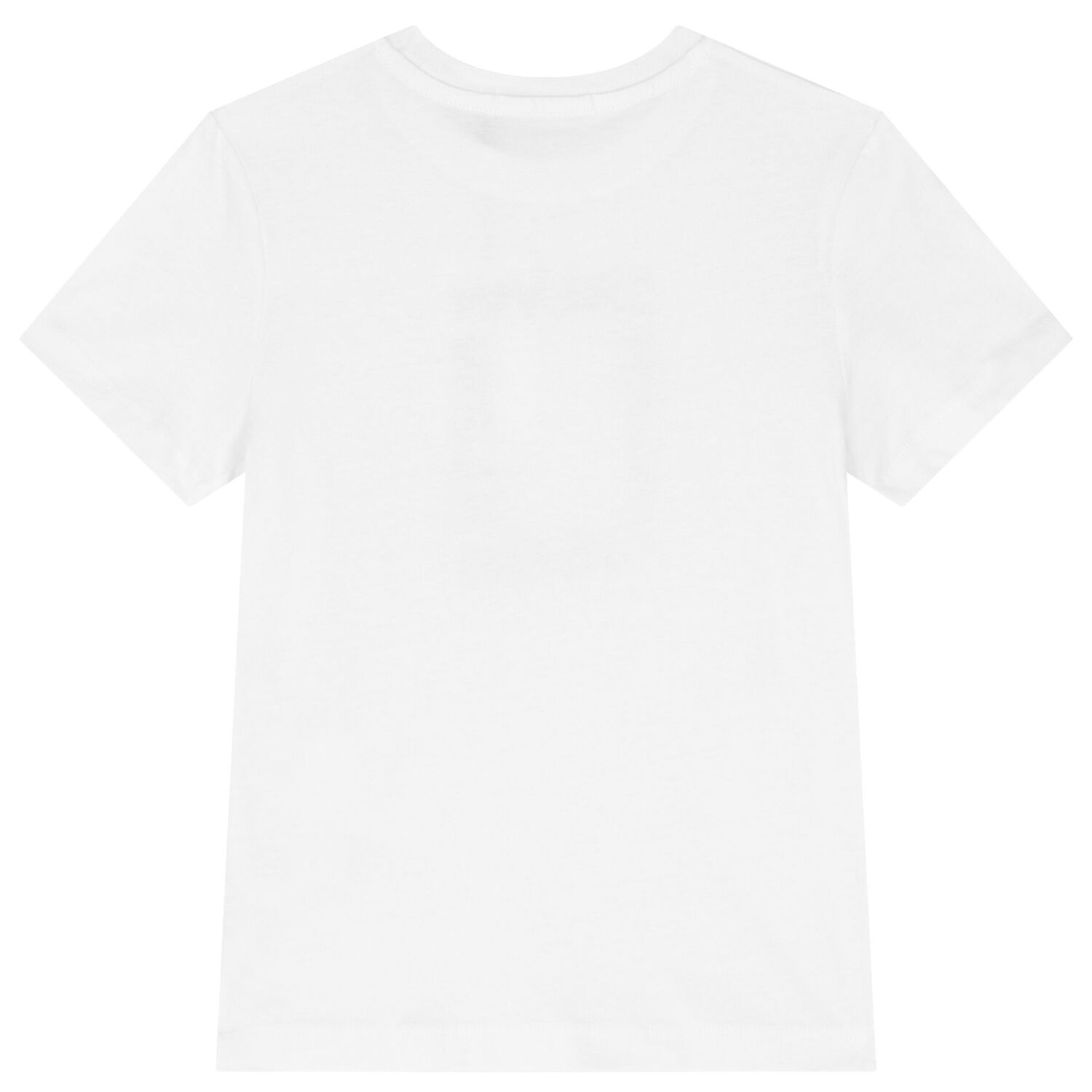 تيشيرت أولاد بالشعار باللون الأبيض, 2, hi-res