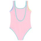 Girls Pink Logo Swimsuit, 1, hi-res