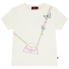 Girls Ivory Logo Bag T-Shirt, 1, hi-res