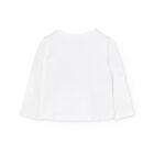 Girls White Building Long Sleeve Top, 1, hi-res