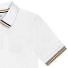 Boys White Logo Polo Shirt, 2, hi-res