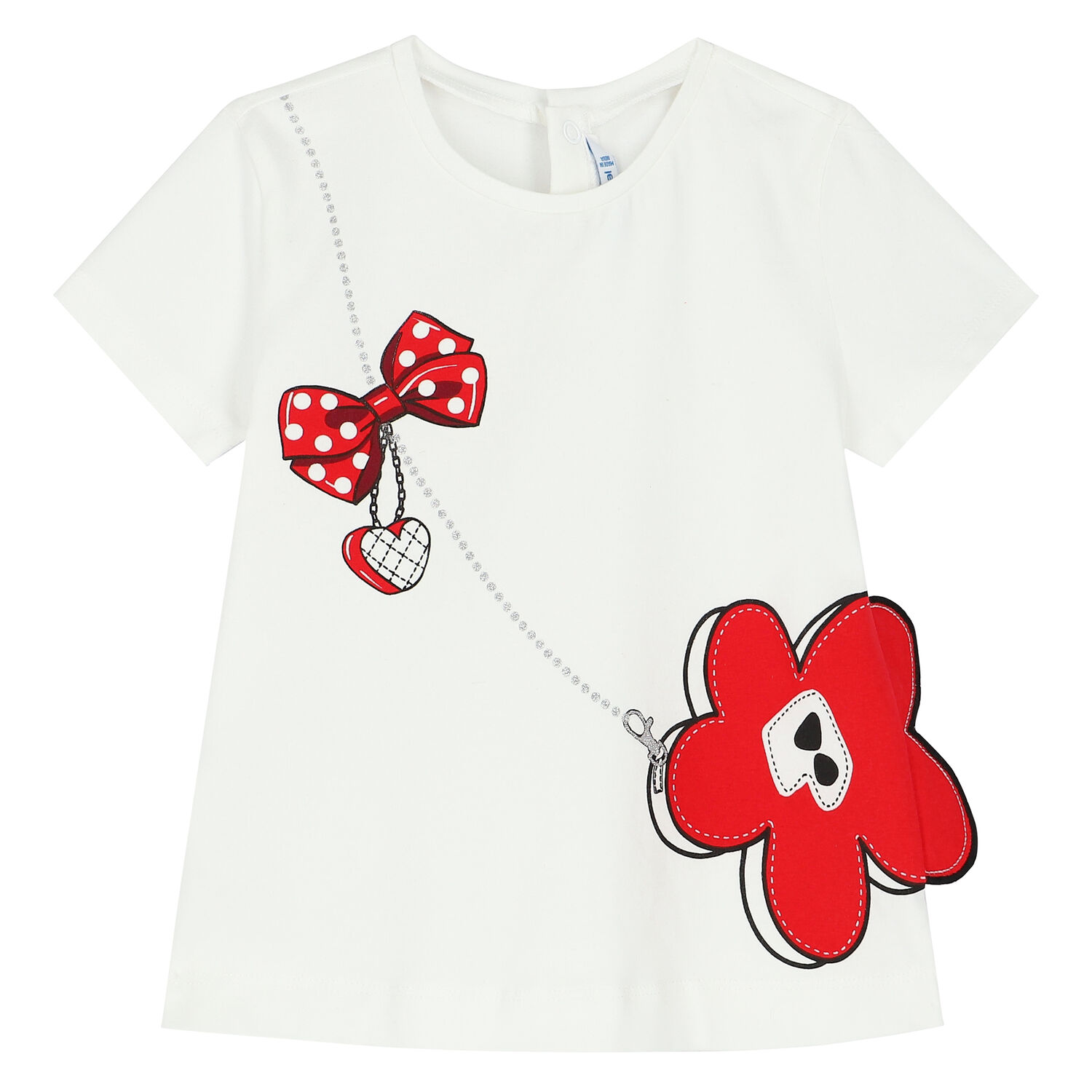 طقم ليغنز بطبعة الزهور باللون الأبيض والأحمر, 1, hi-res