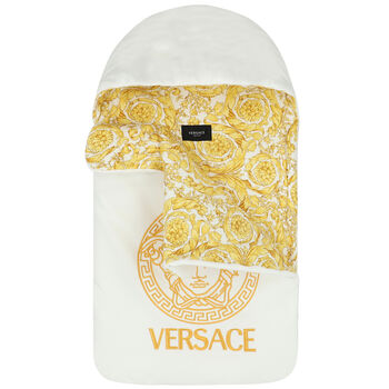 Ivory & Gold Barocco Logo Baby Nest