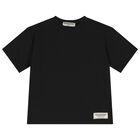 Black Logo Oversized T- Shirt, 4, hi-res