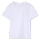 Younger Boys White Building Logo T-Shirt, 1, hi-res