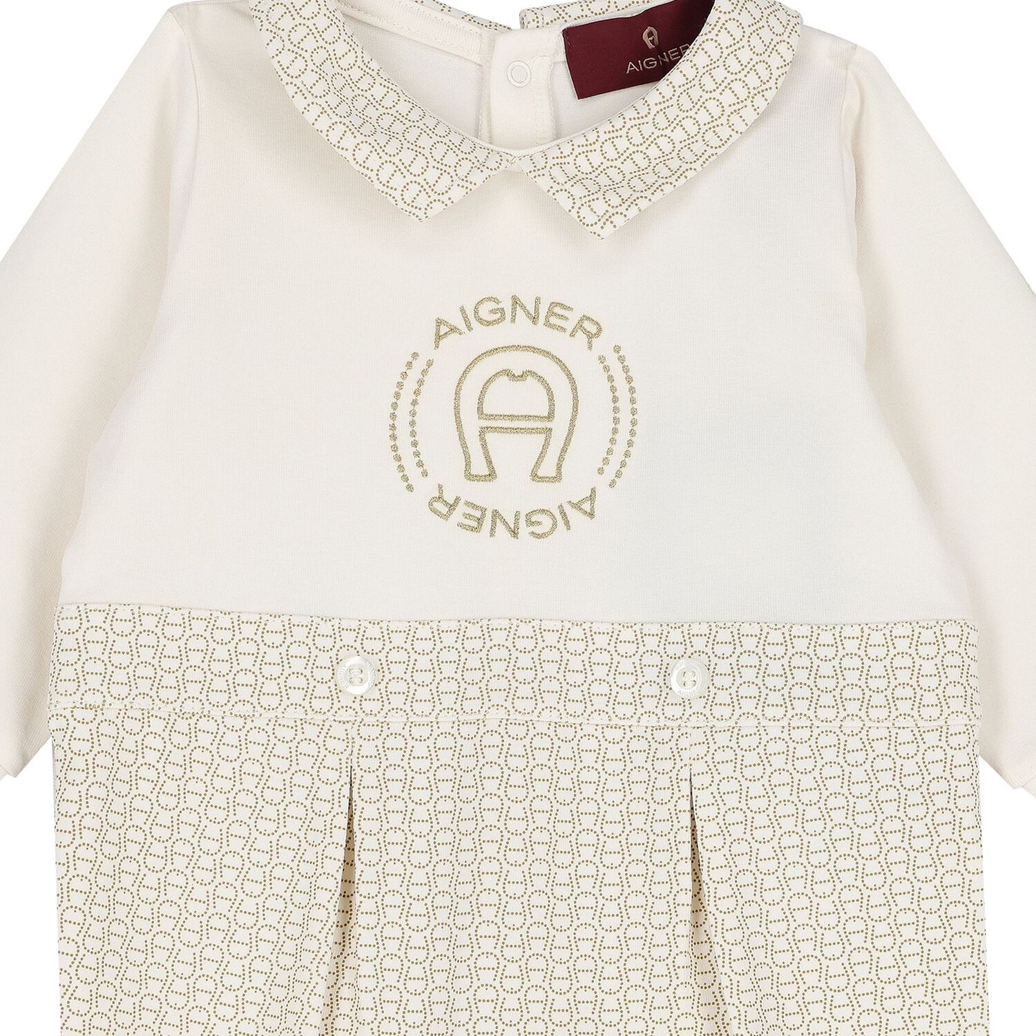 Ivory Logo Babygrow, 1, hi-res