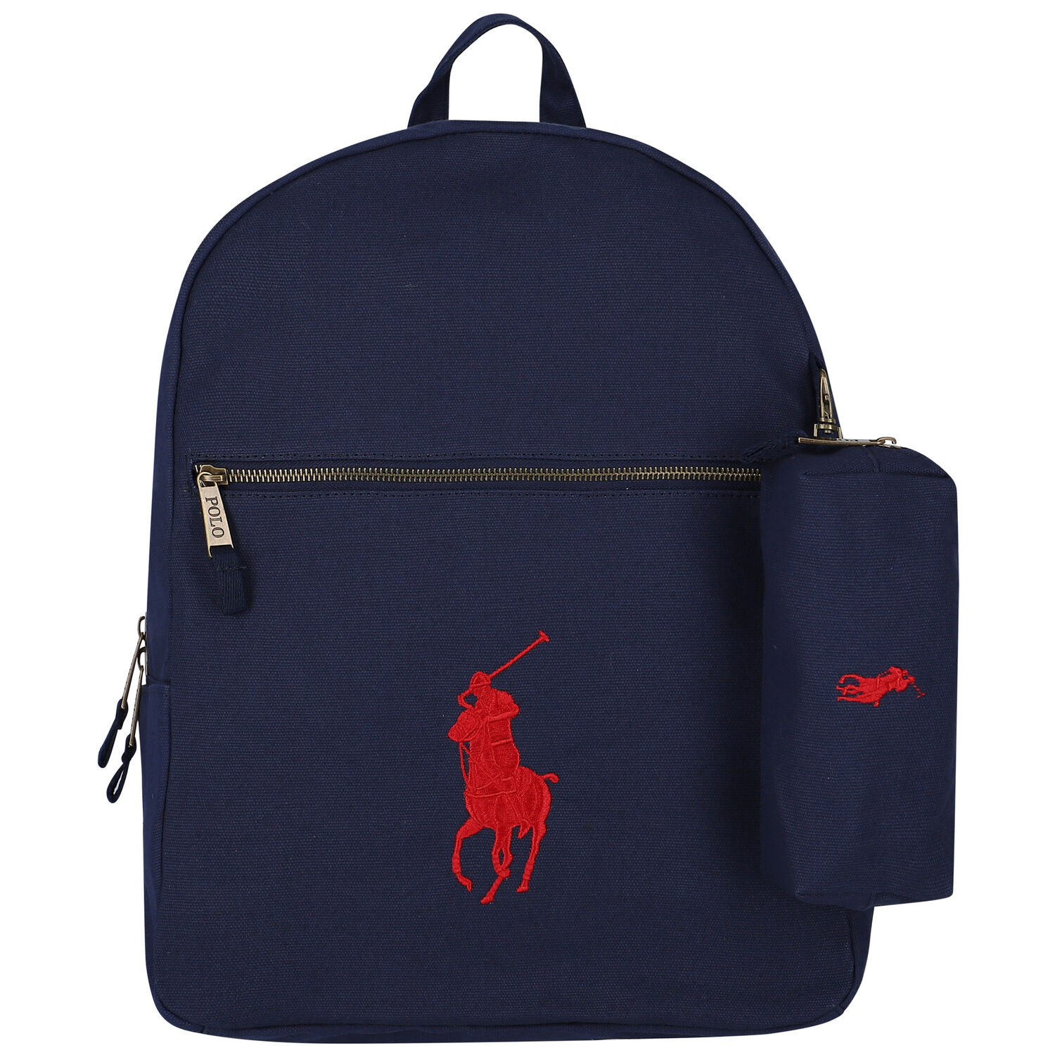 Navy Blue Logo Backpack, 1, hi-res