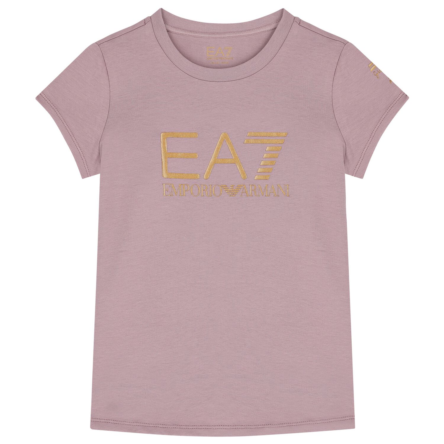 تيشيرت بنات بالشعار باللون البنفسجي , 5, hi-res