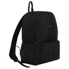 Black Logo Backpack, 1, hi-res