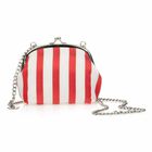 Girls White & Red Striped Handbag, 1, hi-res