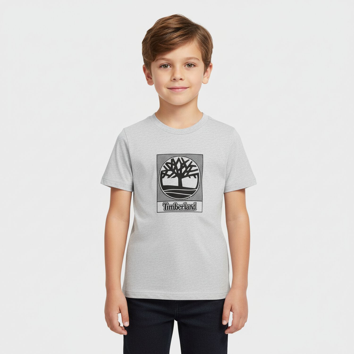 Boys Grey Logo T-Shirt, 2, hi-res