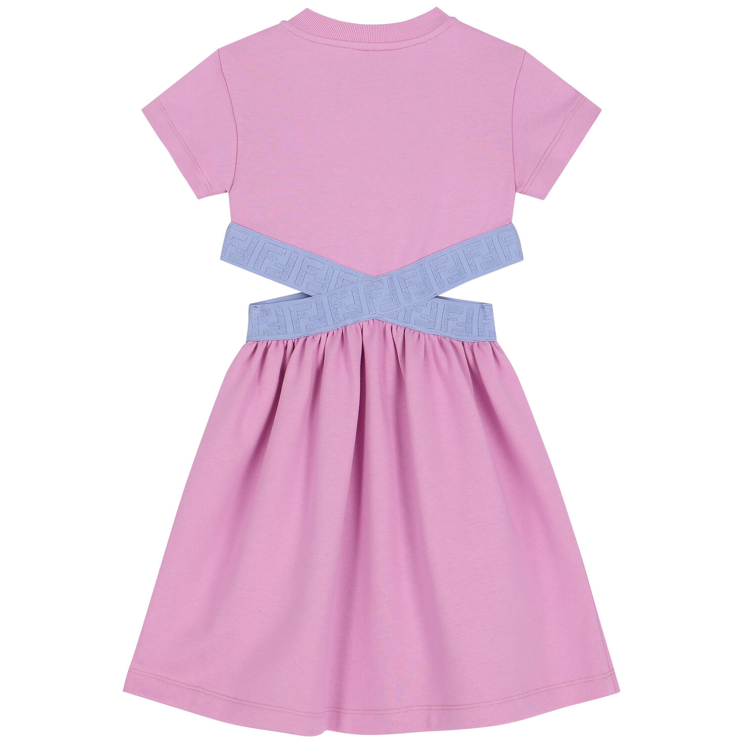 Girls Purple Logo Dress, 2, hi-res