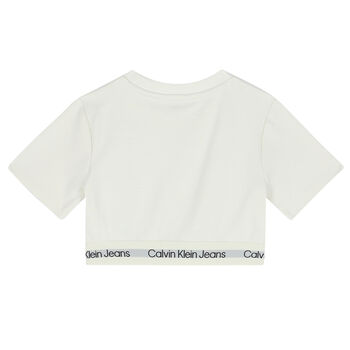 Girls Ivory Logo T-Shirt