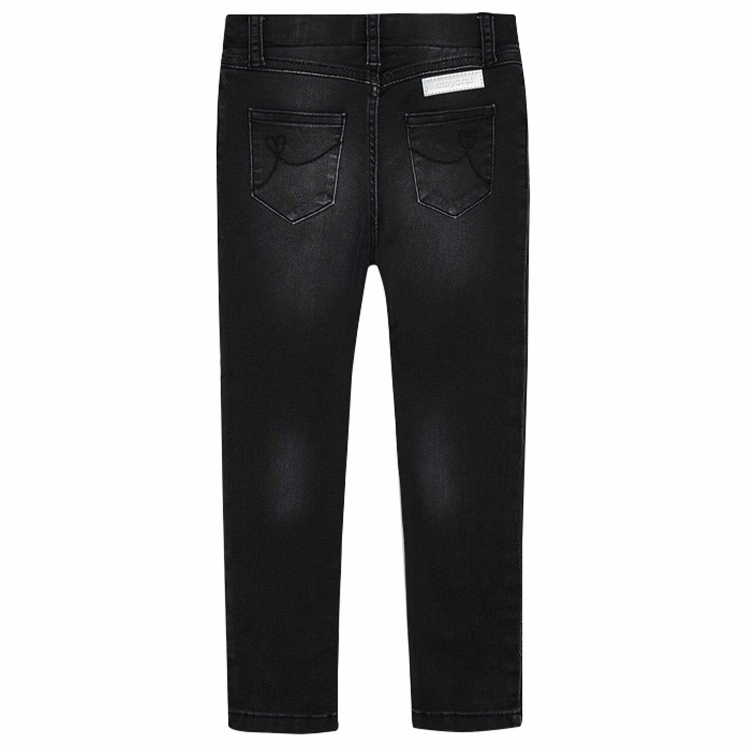 Girls Black Jeggings, 1, hi-res