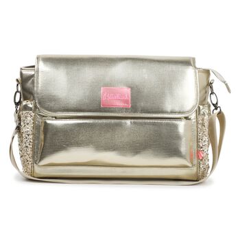 Baby Girls Gold Logo Changing Bag