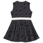 فستان بناتي باللون أسود بشعار, 3, hi-res