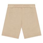 طقم شورت بالشعار باللونين الأبيض والبيج للأولاد  , 1, hi-res