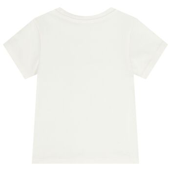 Girls White Logo T-Shirt