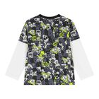 بدلة أولاد رياضية بالشعار باللون الرمادي, 3, hi-res