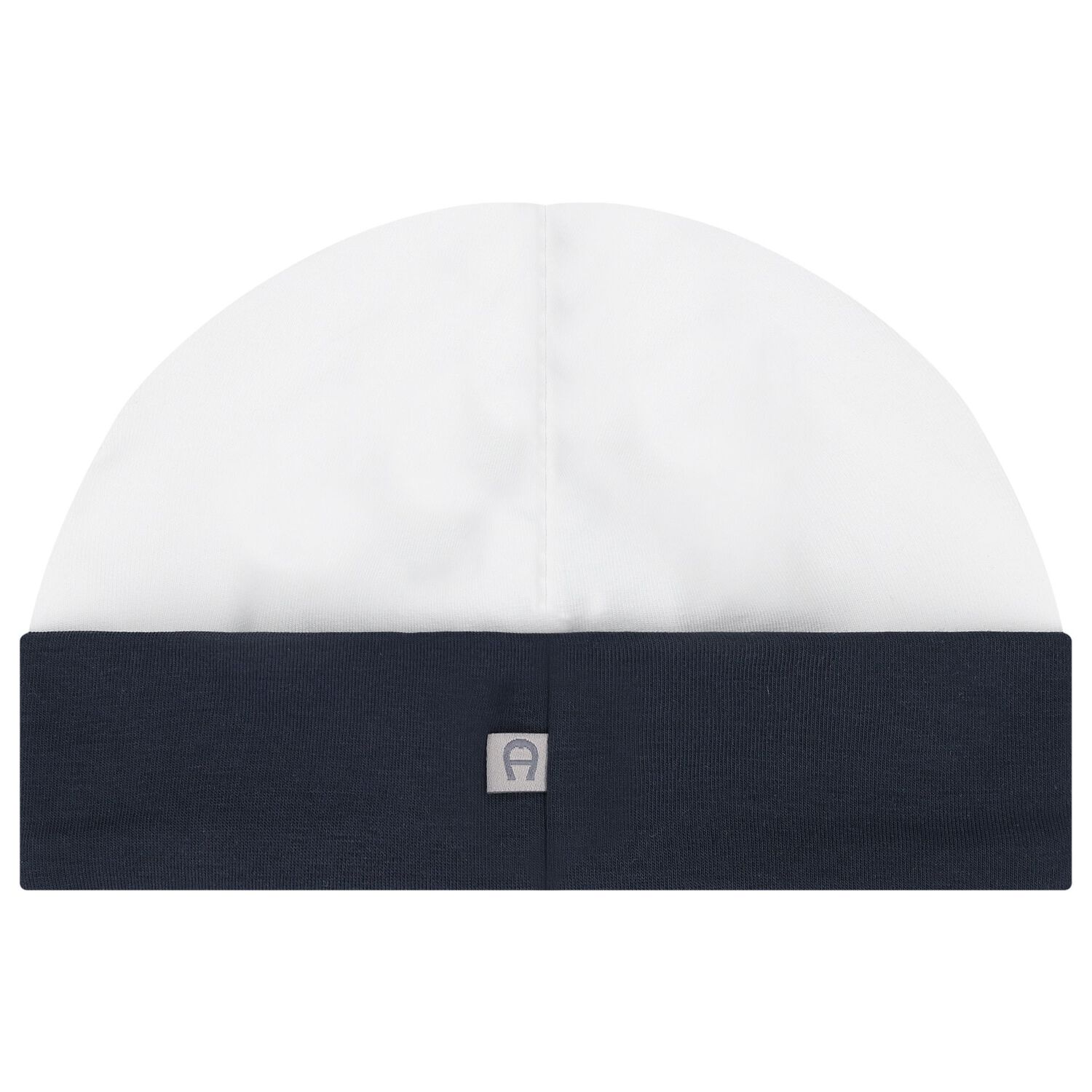 Baby Boys White & Navy Blue Logo Hat, 3, hi-res image number null
