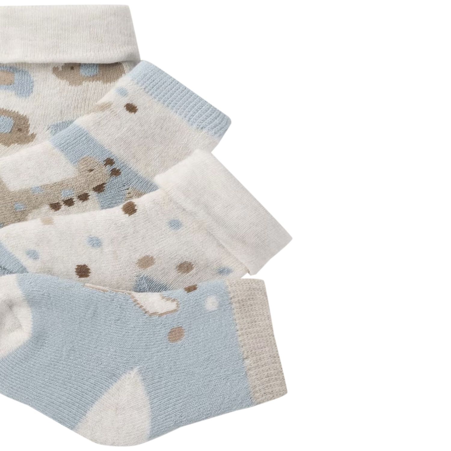 جوارب للأولاد باللون الأزرق و العاجي  (4 قطع), 1, hi-res