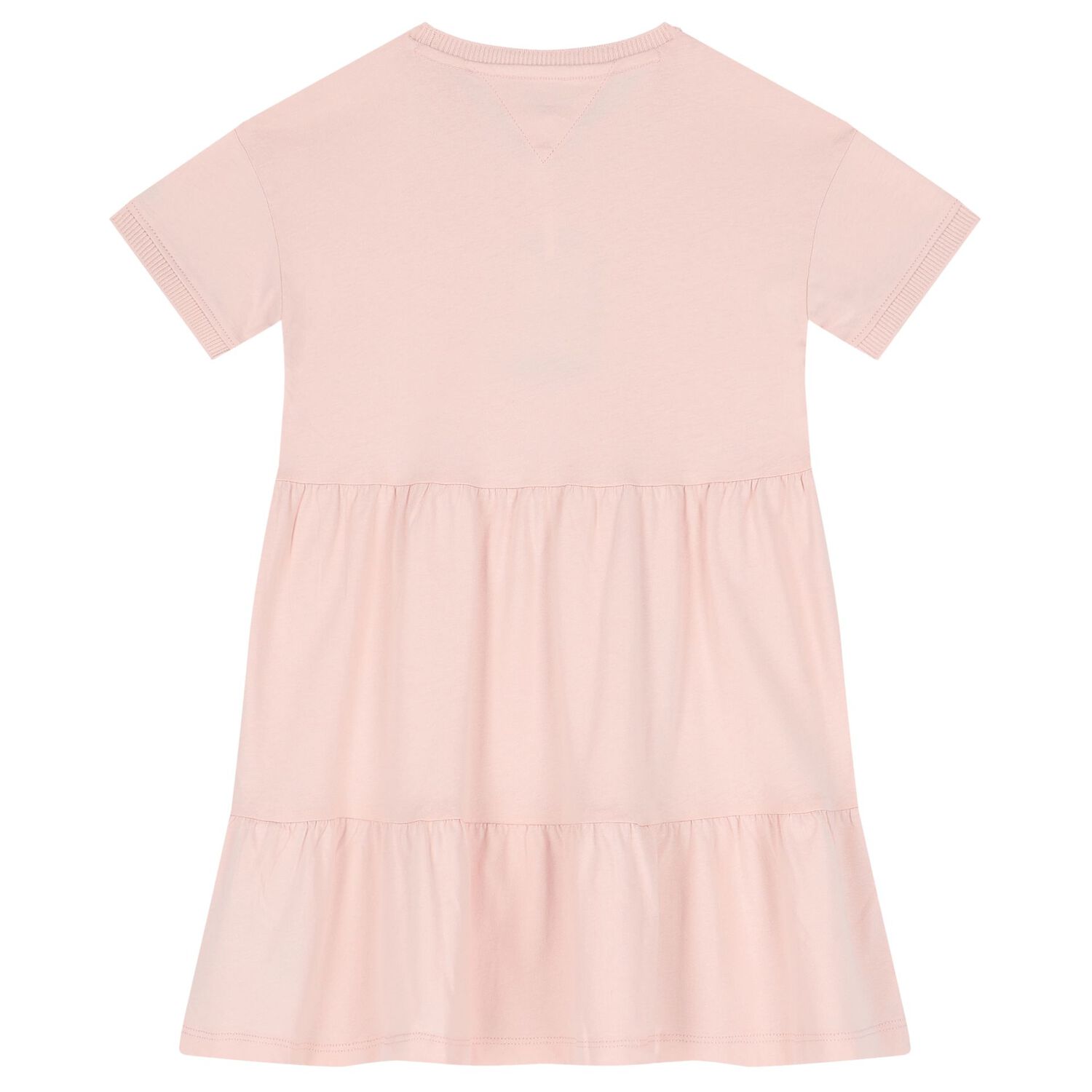 فستان بنات بالشعار باللون الوردي, 1, hi-res