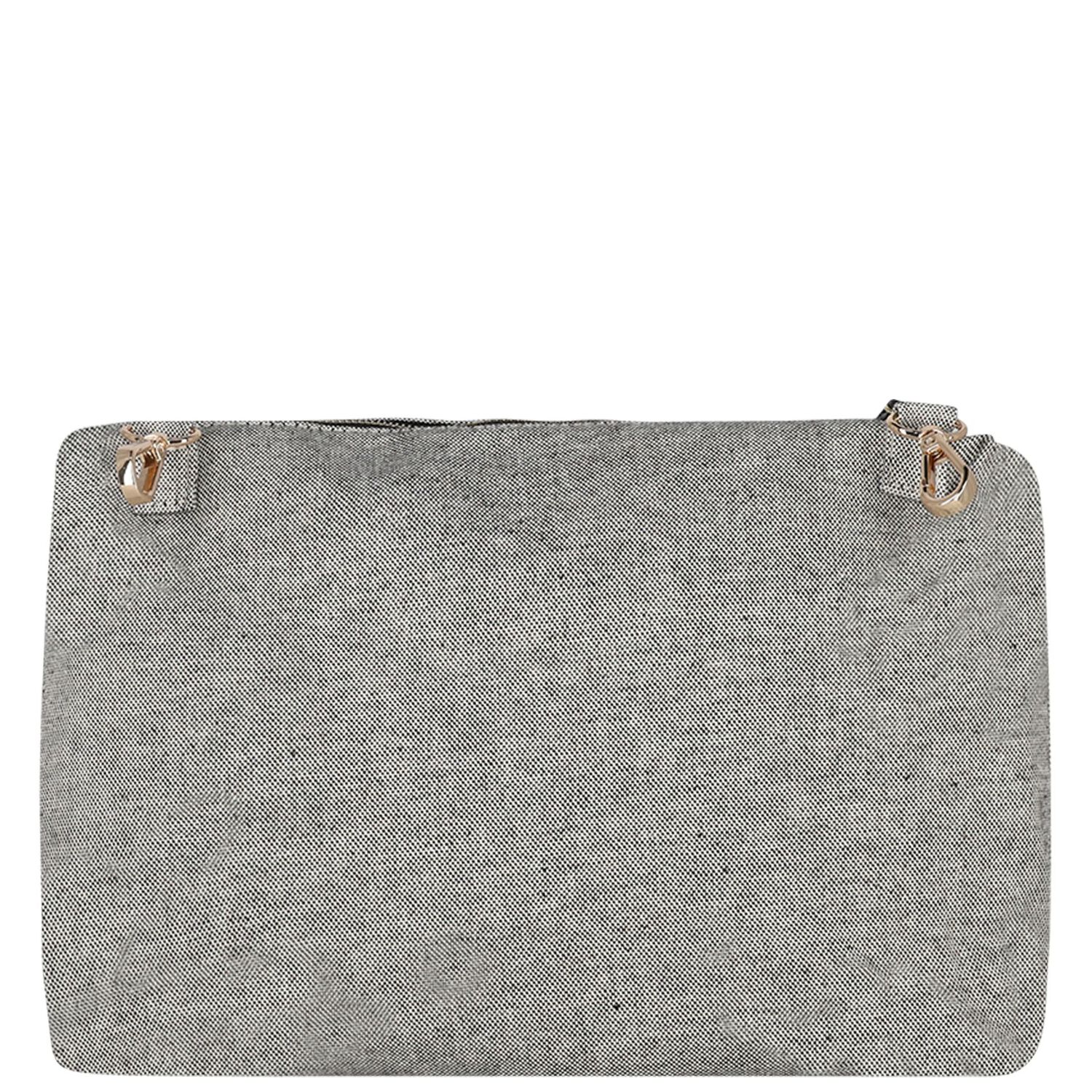 Grey Logo Canvas Baby Changing Bag ( 33cm ), 1, hi-res