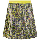 Girls Yellow Cheetah Skirt, 1, hi-res
