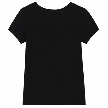 Girls Black Logo T-Shirt
