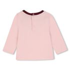 Younger Girls Mini Me Pink Long Sleeve Top, 2, hi-res