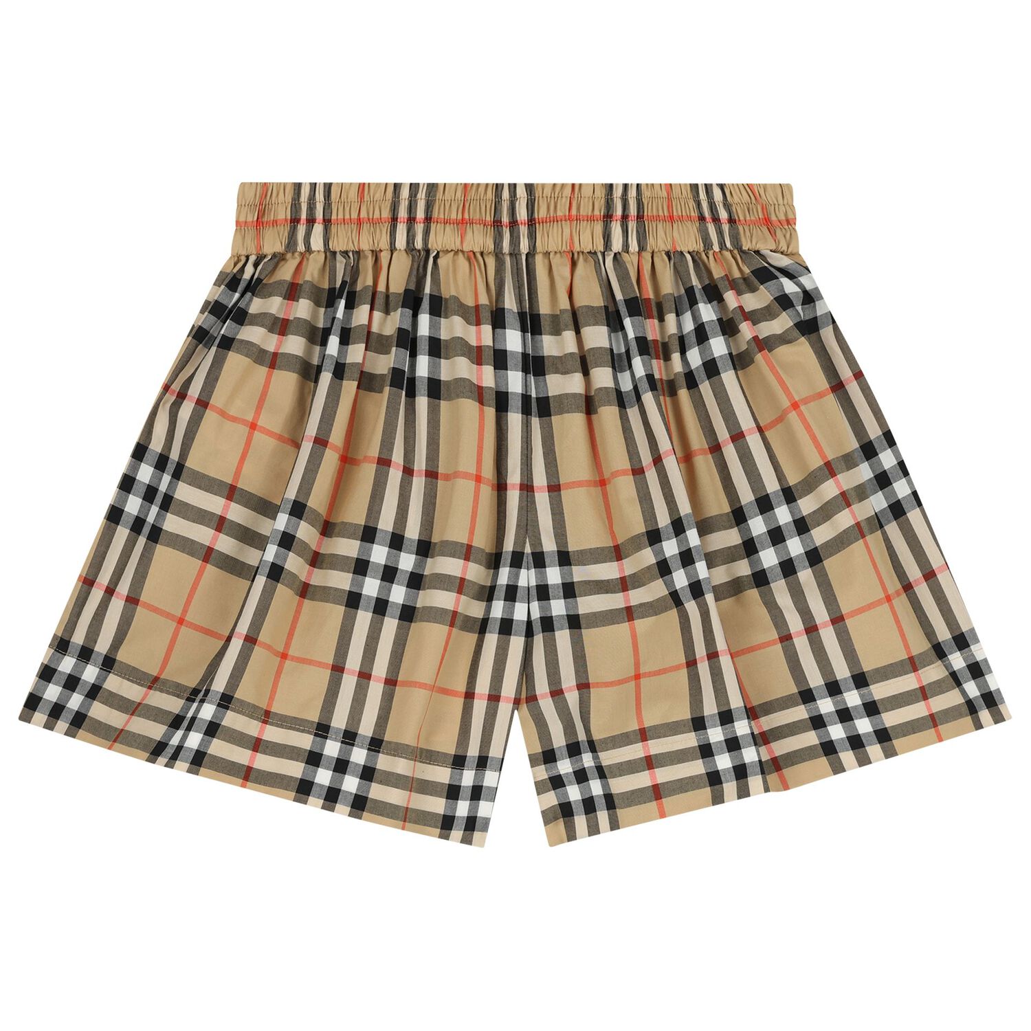 شورت بيج بنقشة مربعات, 1, hi-res