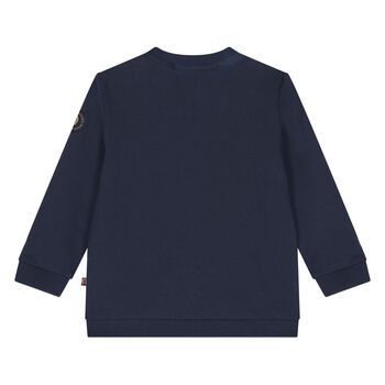 Younger Boys Navy Blue Logo Sweatshirt