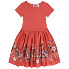 فستان بنات بطبعه اصداف باللون الوردى , 2, hi-res