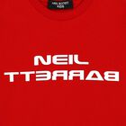 تيشيرت مطبع بالشعار ولادي باللون الاحمر, 1, hi-res