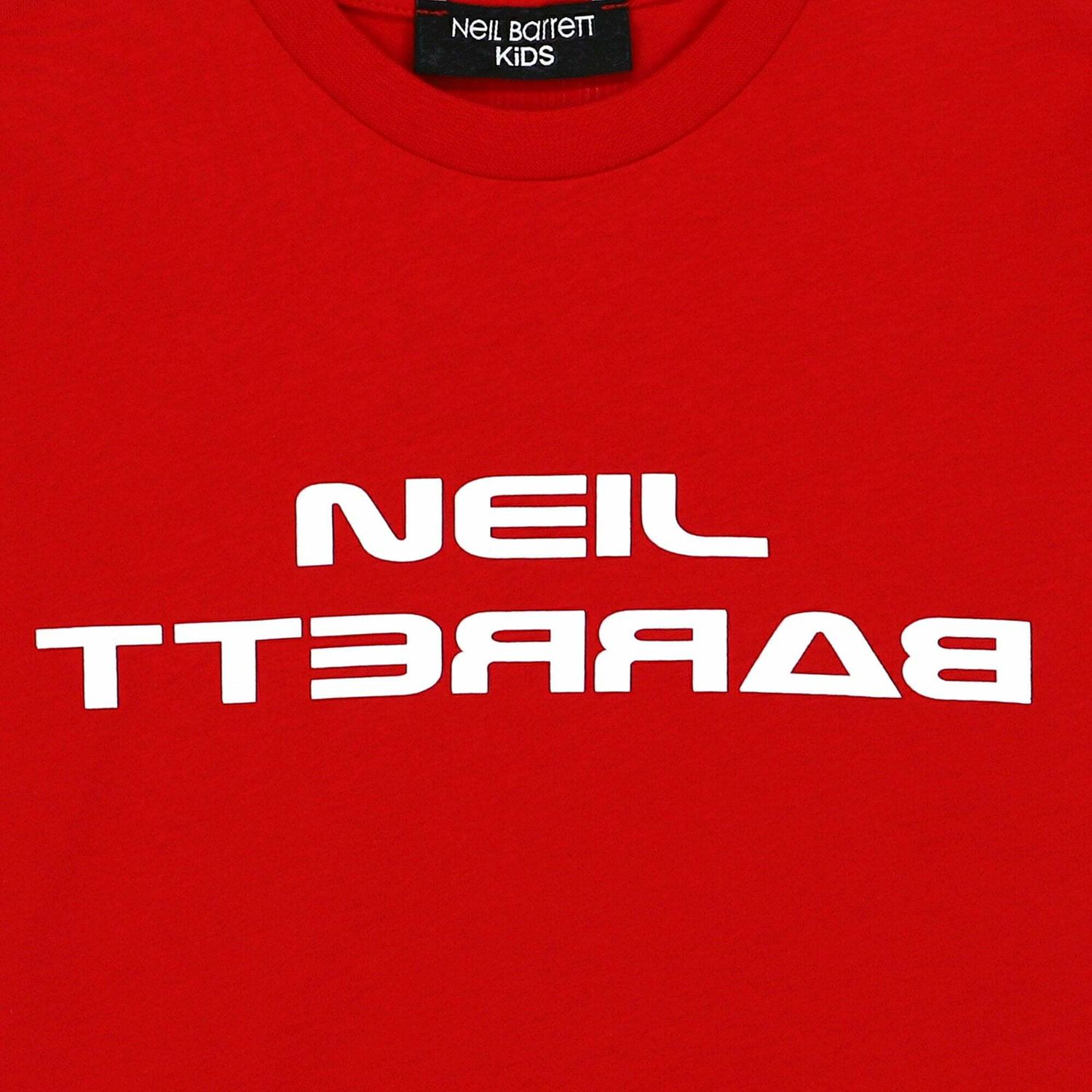 تيشيرت مطبع بالشعار ولادي باللون الاحمر, 1, hi-res