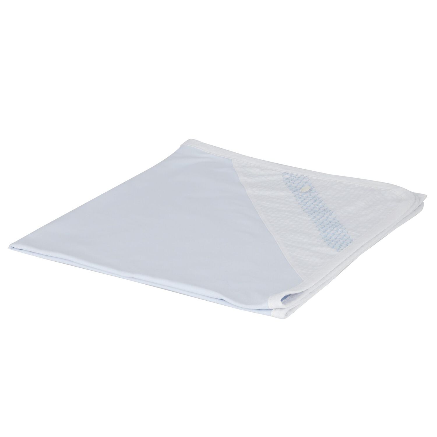 Baby Boys Blue & White Blanket, 1, hi-res