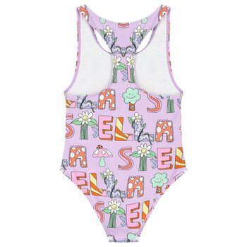 Girls Purple Swimsuit