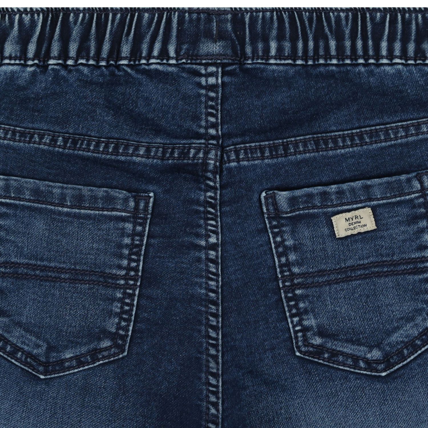 Boys Blue Denim Shorts, 1, hi-res